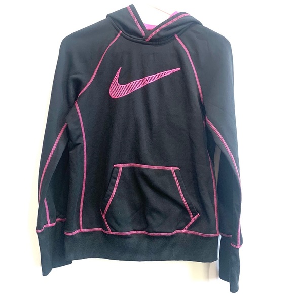 Nike Sweaters - Nike Sweater in Black with Pink Logo